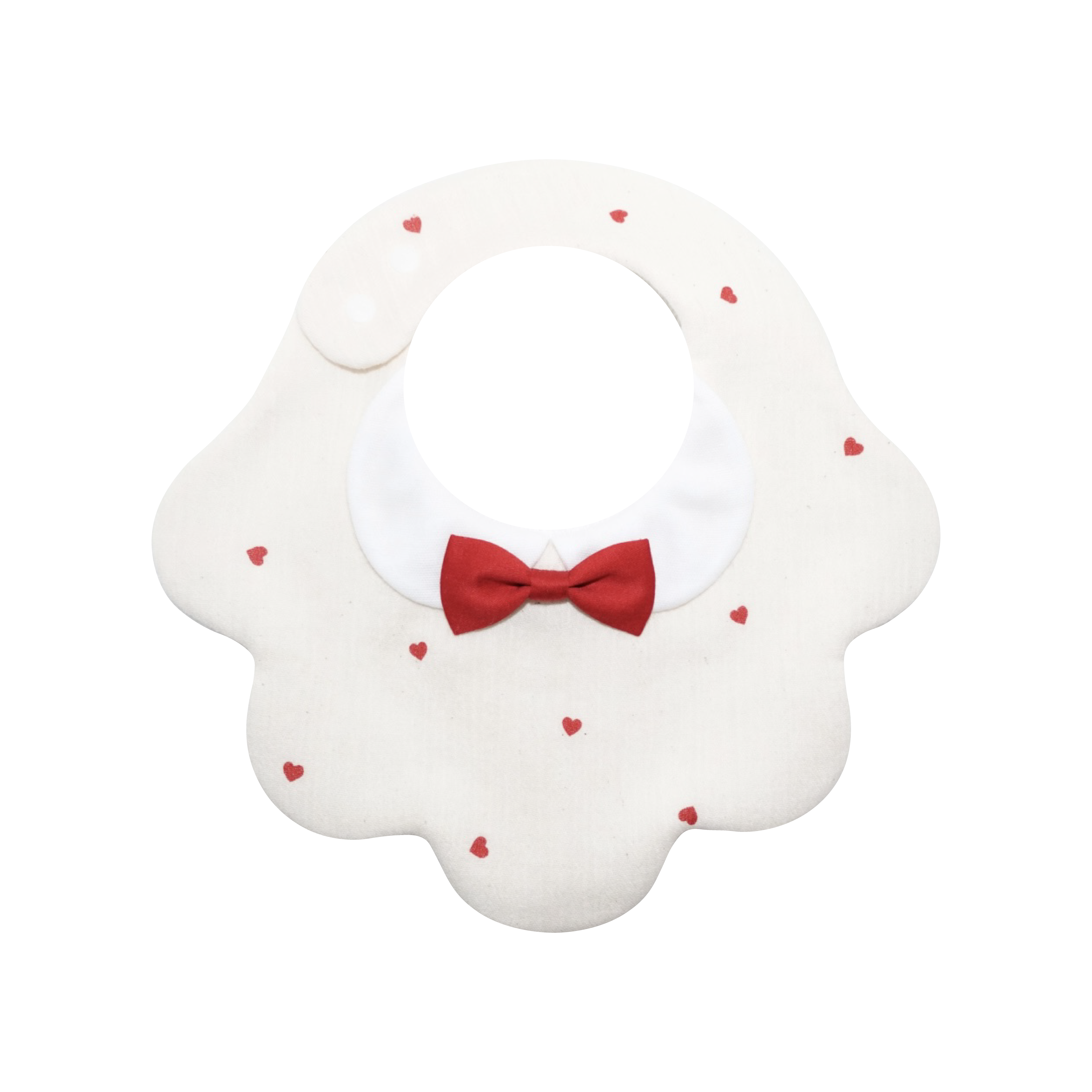 もくもくスタイ Collared Heart Red – Milme